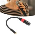 thumbnail image 4 of 3.5mm To XLR Female Cable, Professional Convenient Microphone Auxiliary Cord Plug Resistant Stress Relief  for PC for Camera XLR Female to 3.5mm Female 0.2m, 4 of 7