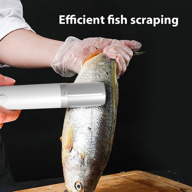 Giyblacko Pencil Sharpener Electric Fish Stainless Steel Cordless Fish Remover Cleaner Fish Remover With Rechargeable Battery For Easy Kitchen Cleaning Tool
