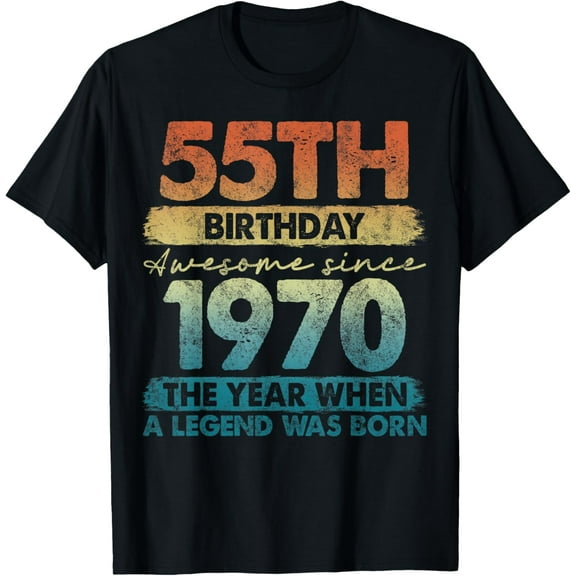 55 Year Old Gifts Vintage 1970 Limited Edition 55th Birthday T-Shirt