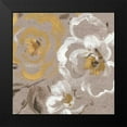 thumbnail image 2 of Pela 15x15 Black Modern Framed Museum Art Print Titled - Brushed Petals III Gold, 2 of 5