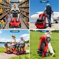 thumbnail image 6 of GLIDEZONE 4 Wheels Mobility Scooter with Charger & Basket for Seniors, Electric Powered Folding Wheelchair Device with 35 Miles for Travel, 6 of 7
