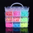 thumbnail image 2 of Rainbow Rubber Band Kit 3-Ply DIY Rubber Band Refill Set Loom Craft Kit for Kids, 2 of 10