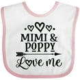 thumbnail image 3 of Inktastic Mimi and Poppy Love Me Boys or Girls Baby Bib, 3 of 4