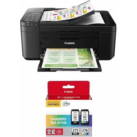 Home Multifunction Wireless Printer with Automatic Document Feeder, Mobile Printing, and Built-in Fax Capabilities
