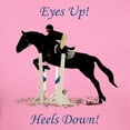 thumbnail image 3 of CafePress - Eyes Up! Heels Down! Horse Women's Dark T Shirt - Women's Traditional Fit Dark T-Shirt, 3 of 4