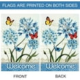 thumbnail image 3 of Floral Butterfly Double Sided Welcome Spring House Flag 28 x 40 inch, 3 of 6