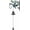 Bluebird Holding Bell, variant on Cast Iron Garden Bell with Blue Bird Accent & Wind Chime, Sturdy Metal Outdoor Ornament for Porch, Gate, Yard and Patio
