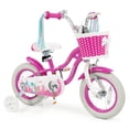 thumbnail image 1 of Gymax Vélo pour Enfants 12 Pieds' avec Roues Stabilisatrices, Freins à Rétropédalage à Main, Selle et Guidon Ajustables, 1 of 10