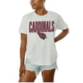 thumbnail image 2 of Women's Gameday Couture White Arizona Cardinals Oversized Keep It Up T-Shirt, 2 of 5
