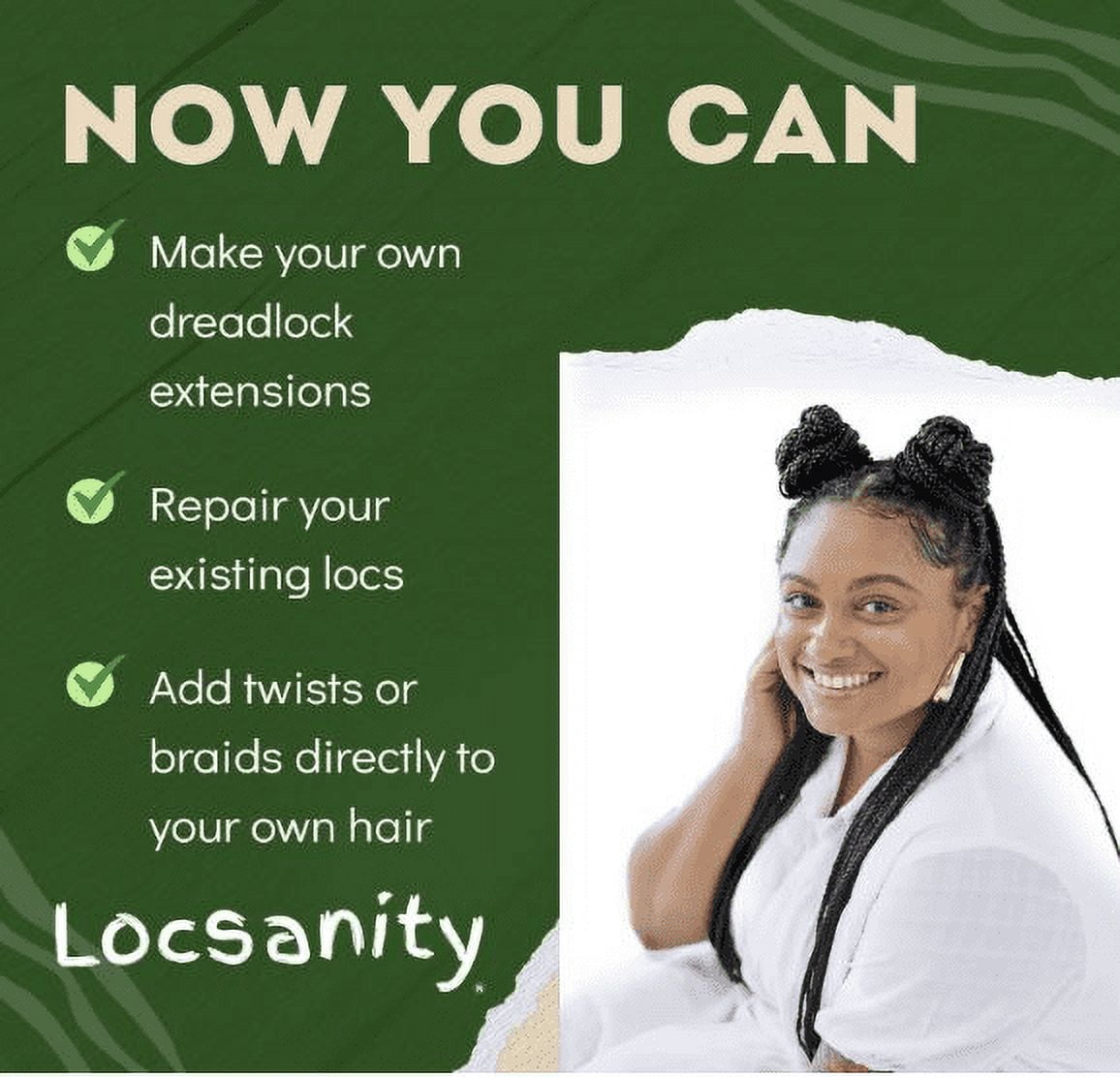 Locsanity All Hair Types Dreadlocks Adhesive Natural Hair Extensions 8", Barbie Pink