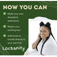 thumbnail image 2 of Locsanity 100% Afro Kinky Bulk Human Hair – 16" Natural Braiding Hair for Dreadlocks, Loc Repair, Extensions, Twists & Braids (1 oz), 2 of 8