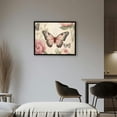 thumbnail image 2 of COMIO Canvas Prints Wall Art Marche aux Fleurs Butterfly 16x12in / 20x16in 20x16in, 2 of 4
