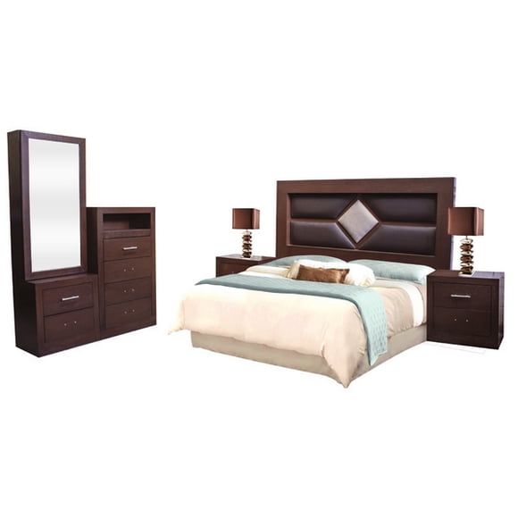Recamara Kessa Muebles Burdeos Café
