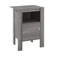 thumbnail image 2 of Monarch Specialties Accent Table, Side, End, Nightstand, Lamp, Storage, Living Room, Bedroom, Grey Laminate, Transitional, 2 of 4