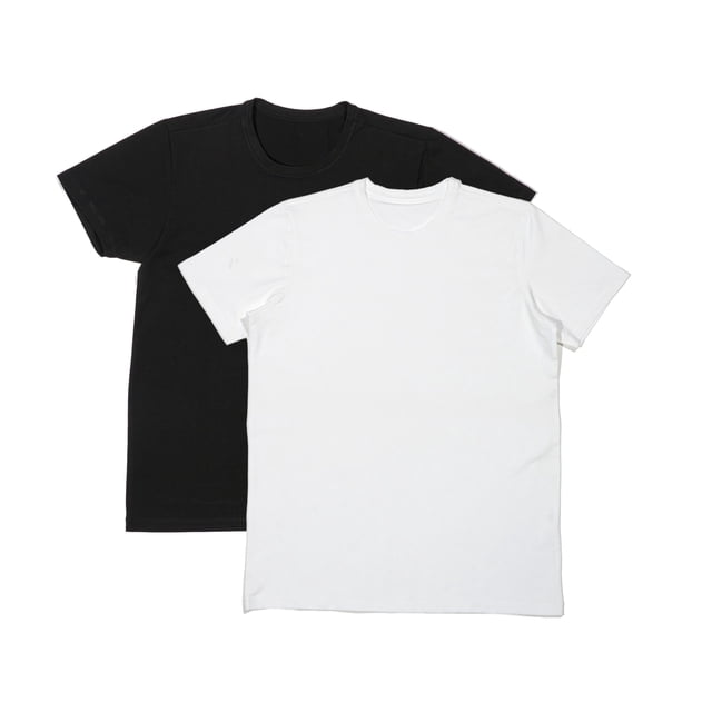 BELIME Set 2 Playera Hombre Cuello Redondo Slim Fit, Algodón, Manga Corta Casual
