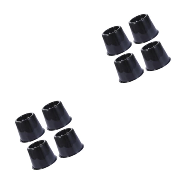Injueey 4x elevadores antideslizantes para muebles, amplia aplicación, fondo antideslizante, duradero, fuerte capacidad de carga, elevador Negro Elevador de 3 pulgadas 2Conjunto
