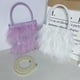 thumbnail image 3 of Silver Bolso tipo cubo de piel sintética bonito a la moda para mujer, bolso cruzado para niñas, bolso de hombro, 3 of 5