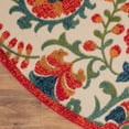thumbnail image 5 of Nourison Aloha Indoor/Outdoor Red Multicolor 5'3" x Round Area Rug (5 Round), 5 of 9