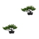 thumbnail image 3 of Decoraciones de sala de estar modernas verdes Toystoory plantas en macetas de plástico resistentes y duraderas XB54-C018 2Conjunto, 3 of 6