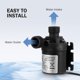 thumbnail image 2 of Bomba de agua sumergible sin escobillas de 12 V CC, 800 l/h, 5 m, para sistema de circulación solar de fuentes y piscinas., 2 of 6