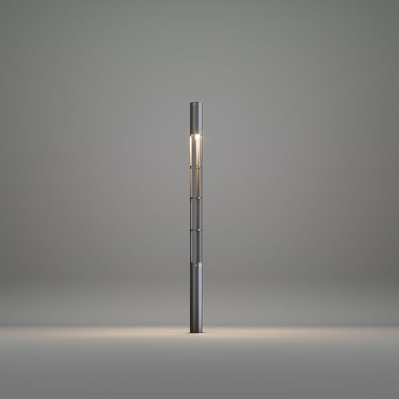 FoneLight Technologies Outdoor Pole Light AKA060-DR200 Stainless Aluminum Garden Lighting Pole