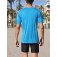 thumbnail image 6 of ANFERRY Men Swim Shirts Color Block UPF50+ Sun Protection Rash Guard Quick Dry Stretchy Swim Top, 6 of 11