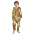 thumbnail image 2 of Vzayyk 4T-14Y Size Aviliable Cozy One-Piece Footless Sleeper Pajama Capybaras Are Eating Grass on The Farm, 2 of 8