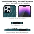 thumbnail image 4 of Simple Plaid fastened ring stand phone leather case for iPhone 14, 4 of 13