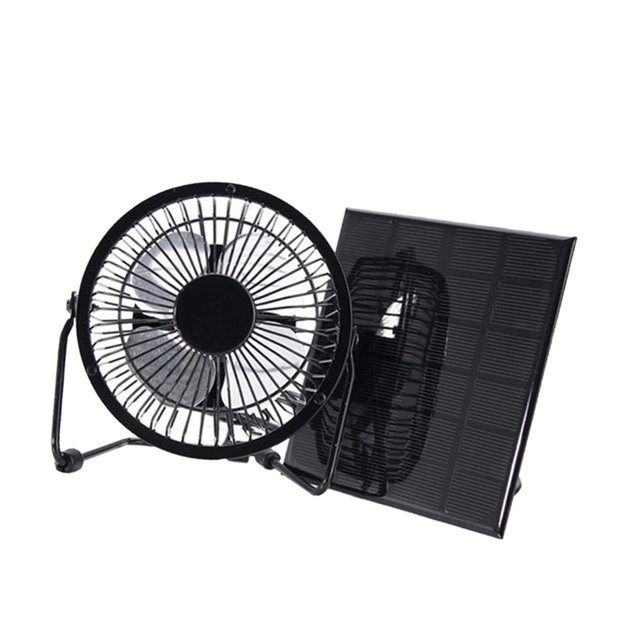 Panel Solar USB Sunnimix con Ventilador 8'' para Viaje de Campamento