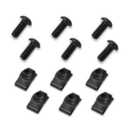 

PIT66 Torx Screw and Flat Nut FIt for Polaris Ranger RZR General Replacement (Set of 6)