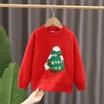 thumbnail image 2 of XQYLOS Toddler Kids Christmas Cartoon Print Sweater Thick Warm Long Sleeve Pullover Tops Winter Outdoor Play time Holiday Par𝗍y Outfits, 2 of 4