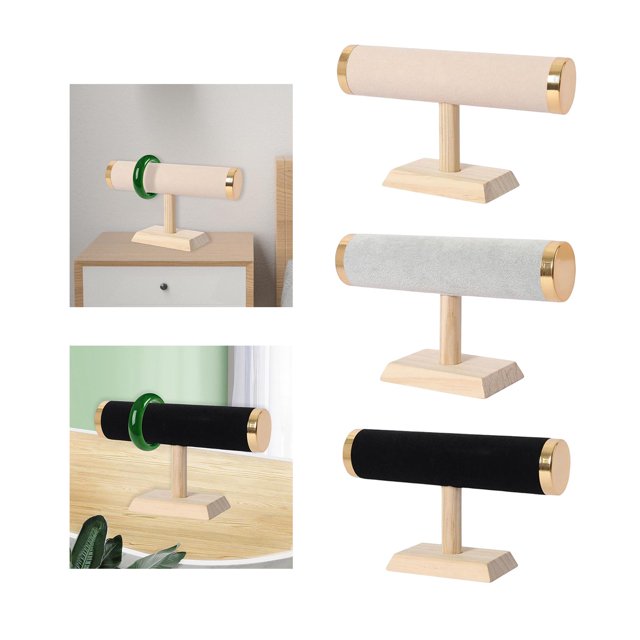 expositor de joyas,soporte de exhibición del sostenedor del collar de la pulsera,estante del sostenedor del almacenamiento del organizador del brazalete del reloj,soporte de Estilo L Salvador expositor de joyas