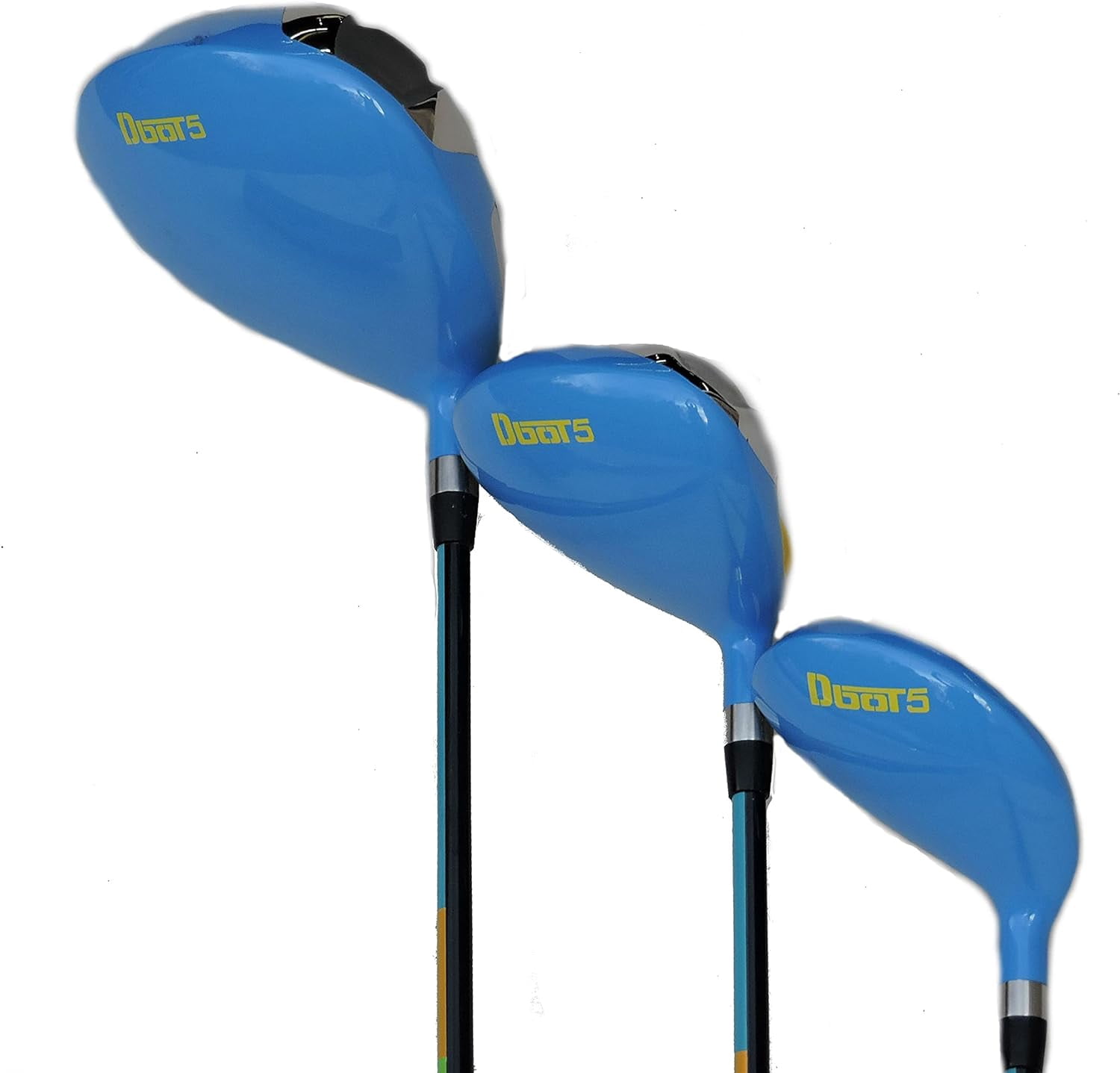 Dbot5 Hail Mary Stainless Metal New Golf Club Set, 3 Drivers, Right-Handed, Gift for Men