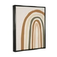 thumbnail image 3 of Stupell Industries Neutral Tones Rainbow Graphic Art Jet Black Floating Framed Canvas Print Wall Art, Design by Elizabeth Medley, 3 of 8