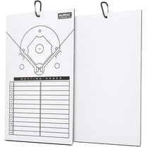 Murray Sporting Goods Dry Erase Double-Sided Baseball Coaches Clipboard