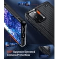 thumbnail image 5 of for S20 FE 5G Phone Case: Samsung S20FE 5G Case with [2 Pack] Screen Protectors, Shockproof Heavy Duty Dual Layer Protective Hard PC Textured Back & Soft Bumper Case Cover Galaxy S20 FE, Black, 5 of 7