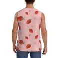 thumbnail image 4 of Daiia Strawberry Printed Men's Tank Tops,Casual Soft Sleeveless Gym Muscle Shirts Bodybuilding Tee-Medium, 4 of 8