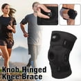 thumbnail image 4 of Hinged Knee Brace - Relieves ACL, MCL,Meniscus Tear,Arthritis, Tendon Pain Open Design Patella Dual Stabilizers Metal With Side, 4 of 8