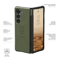 thumbnail image 4 of UAG Designed for Samsung Galaxy Z Fold 6 Case Civilian Olive Drab Green, Rugged One-Piece Hinge Protection Full Body Military Grade Dropproof MIL-STD Slim Protective Cover, 4 of 8
