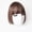 L, variant on Anime Princess Bangs Wig for Women - Double-sided Straight Hair Wig with Bangs, suitable for Cosplay and leisure activities