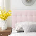 thumbnail image 2 of Modway Lily Biscuit Tufted Twin Performance Velvet Headboard in Pink, 2 of 8