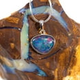 thumbnail image 3 of HOLIDAY DYNASTY STERLING SILVER AUSTRALIAN BLACK OPAL NECKLACE, 3 of 5