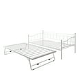 BTMWAY Twin Size Metal Daybed with Trundle Included, Twin Trundle Bed