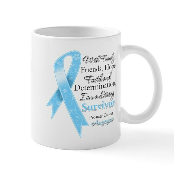 CafePress - Strong Prostate Cancer Mug - 11 oz Ceramic Mug - Novelty Coffee Tea Cup