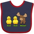 thumbnail image 3 of Inktastic Duck Duck Moose? Boys or Girls Baby Bib, 3 of 4