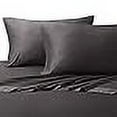 thumbnail image 3 of Calico Homes 600 Thread Count Solid Pattern 8 Inches Deep Pocket 100% Cotton 4 Piece Sheet Set Full XL Size Grey Color, 3 of 3