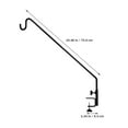 thumbnail image 2 of Beaupretty Shepherd Hooks Outdoor for Deck Bird Feeder Hanger for Railing Heavy Duty Iron 1Set, 2 of 8