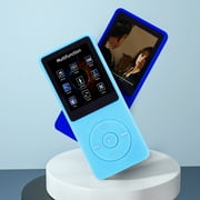 MP3 Player, Music Player with 16GB Micro SD Card, Build-in FM Radio/Video Play/Voice Recorder/E-Book Reader, Supports up to 128GB, Sky blue