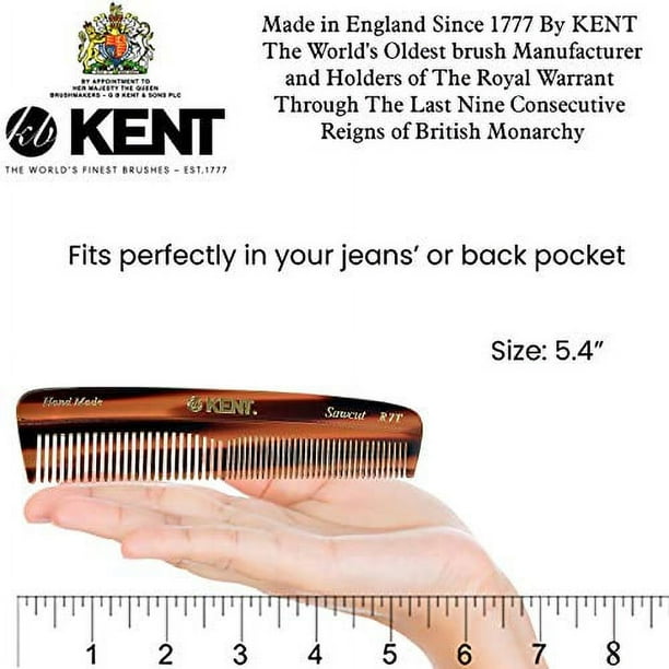Kent Set Mens Hair Pocket Combs Tortoise 81T X Small FOT All