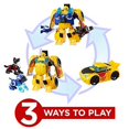thumbnail image 4 of Playskool Heroes Transformers Rescue Bots Bumblebee Rescue Guard - Juguete transformable, Figura de acci&oacute;n de Robot, 25.4 cm Playskool NA, 4 of 6